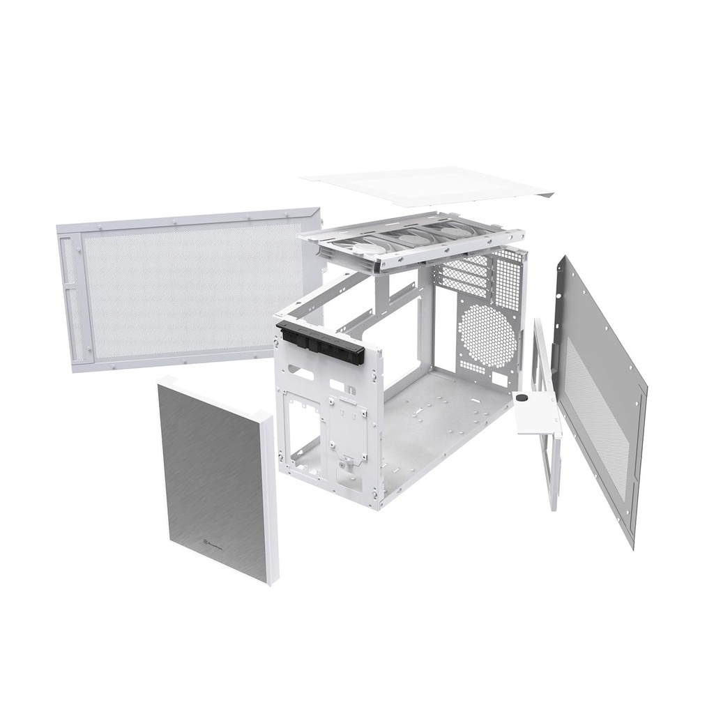 Silver Stone SUGO 17 Premium Cube-Shaped Micro-ATX Case - White