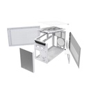 Silver Stone SUGO 17 Premium Cube-Shaped Micro-ATX Case - White