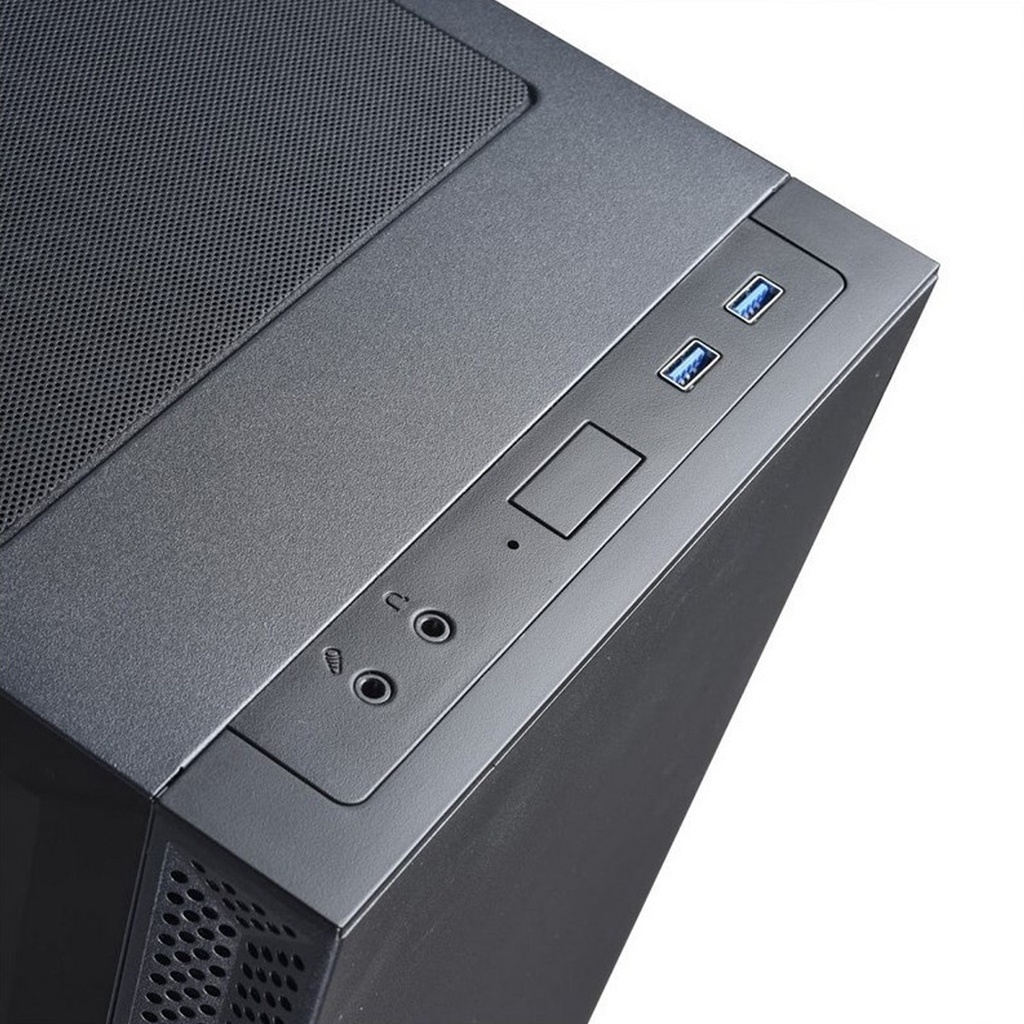 Lian Li Lancool 205 Mid-Tower Chassis ATX Computer Case, Tempered Glass Side Panel, Water-Cooling Ready, Side Ventilation and 2x120mm Pre-Installed Fan, Black I LANCOOL-205-ATX-BLK