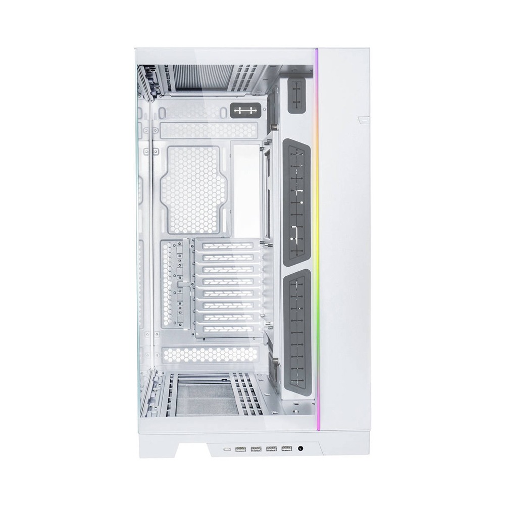 Lian Li O11 Dynamic EVO XL RGB Tempered Glass Full Tower Gaming PC Case (Fans Not Included), White | G99.O11DEXL-W.00
