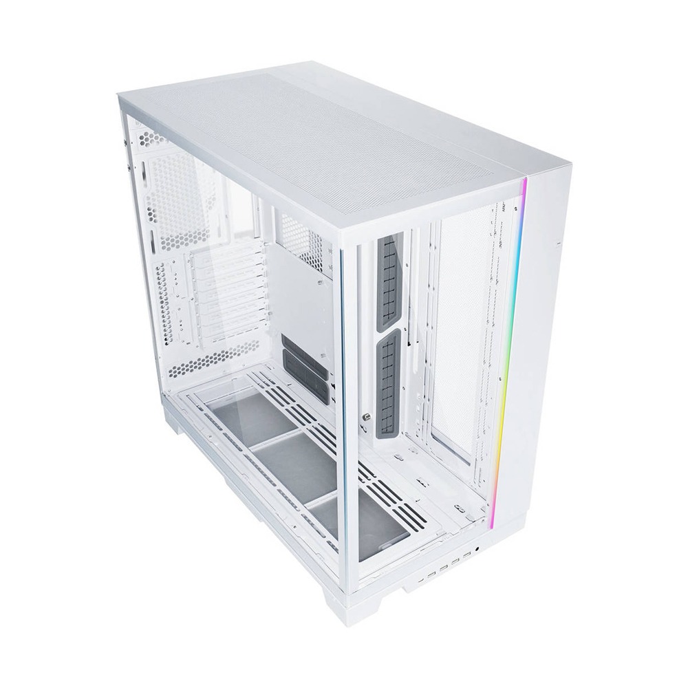 Lian Li O11 Dynamic EVO XL RGB Tempered Glass Full Tower Gaming PC Case (Fans Not Included), White | G99.O11DEXL-W.00