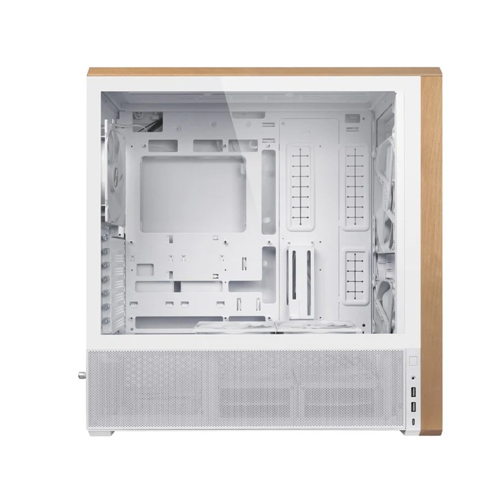 Lian Li Lancool 217 Mid Tower ATX Gaming Case, White (5 Fans Included)