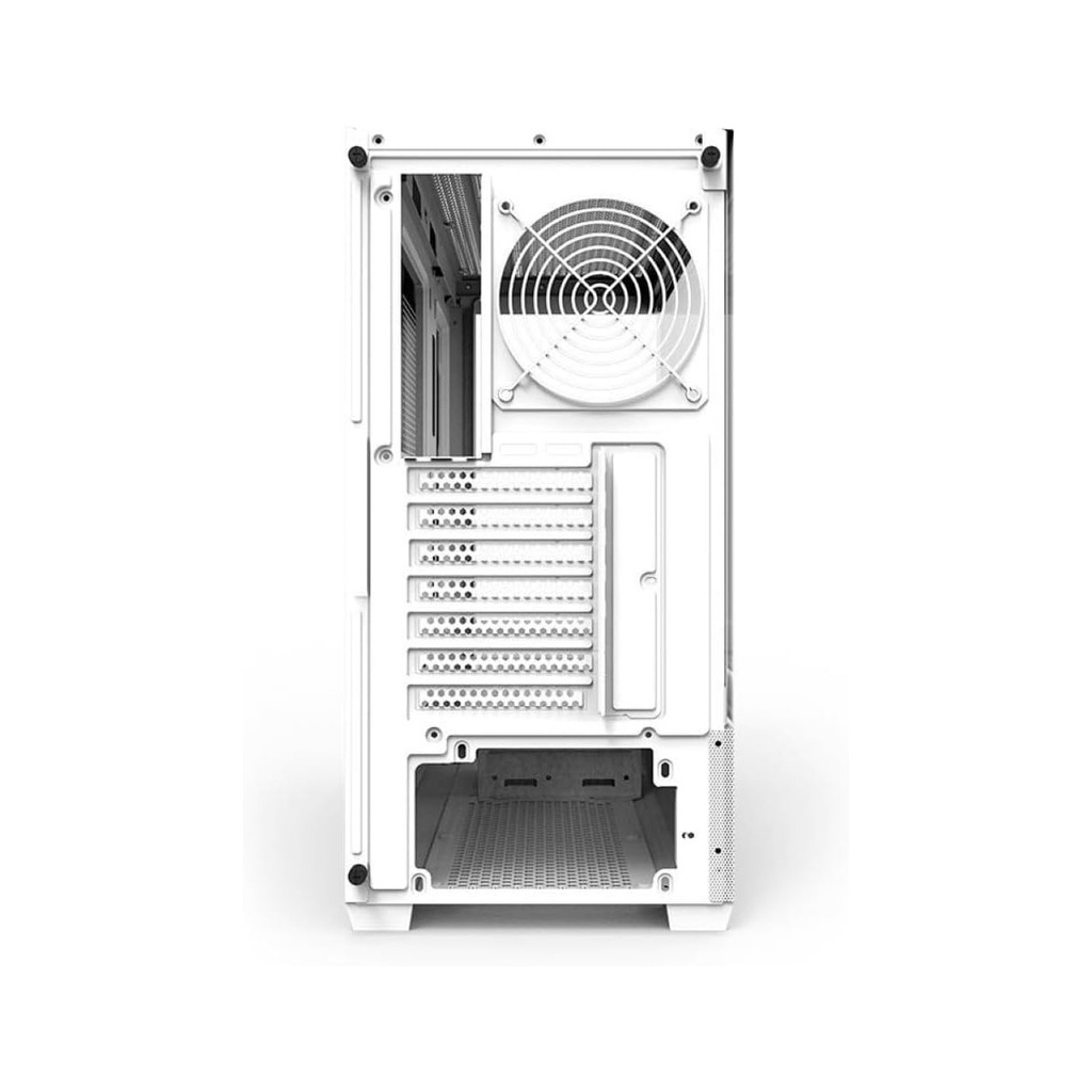 DarkFlash DS900 Air ATX Mid Tower Front Side & Left Side Tempered Glass Panel Case With 3 Fan RGB With RGB Controller - White