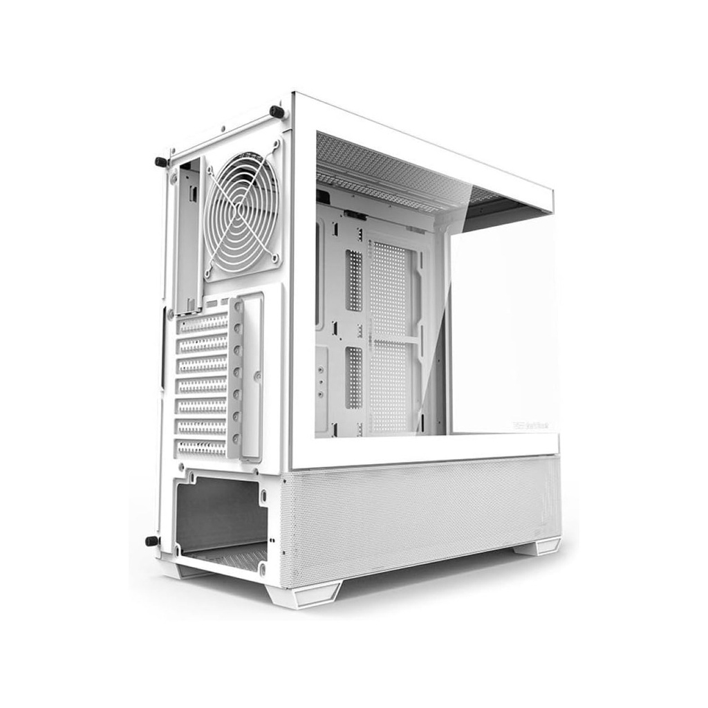 DarkFlash DS900 Air ATX Mid Tower Front Side & Left Side Tempered Glass Panel Case With 3 Fan RGB With RGB Controller - White