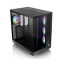 Thermaltake View 380 XL TG Mid Tower Two Panel Front & Left Side Tempered Glass Case with 4 ARGB Fans - Black