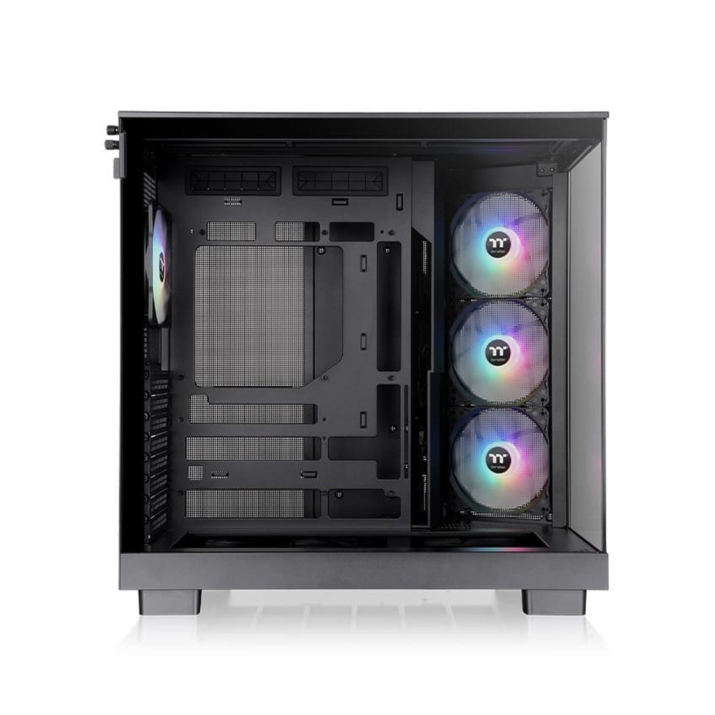 Thermaltake View 380 XL TG Mid Tower Two Panel Front & Left Side Tempered Glass Case with 4 ARGB Fans - Black