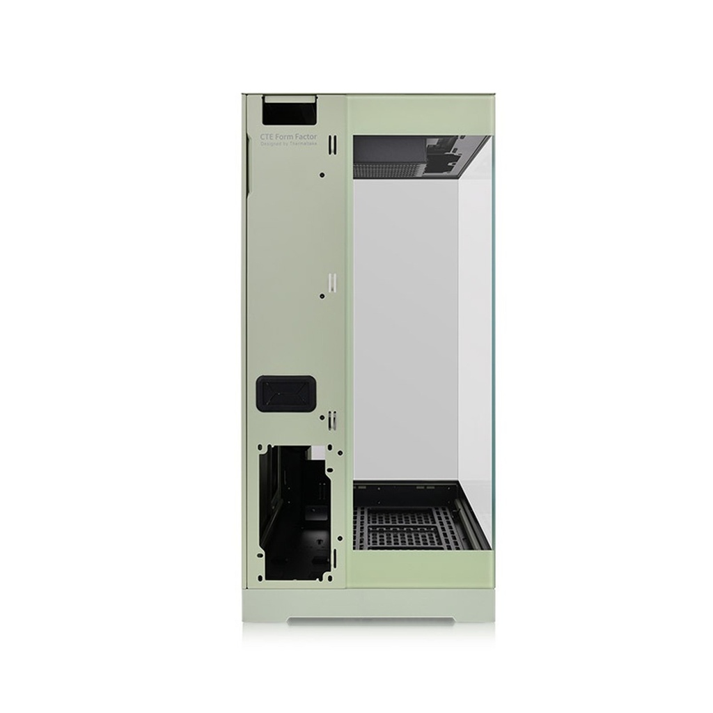 Thermaltake CTE E550 TG Mid Tower ATX Case, 3 Tempered Glass Panels Hidden-Connector Motherboard Support Three-Way VGA Installations Dual Chamber Design, Matcha Green | CA-1Z8-00MEWN-00