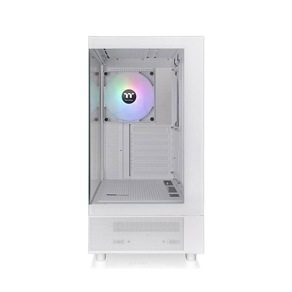 Thermaltake View 270 TG ARGB M-ATX PC Case, Tempered Glass Front and Left Panels, Supports up to 360mm Radiator, 1* CT140 ARGB Preinstalled Fan, USB Type-C x 1, USB 3.0 x 2, Snow | CA-1Y7-00M6WN-03