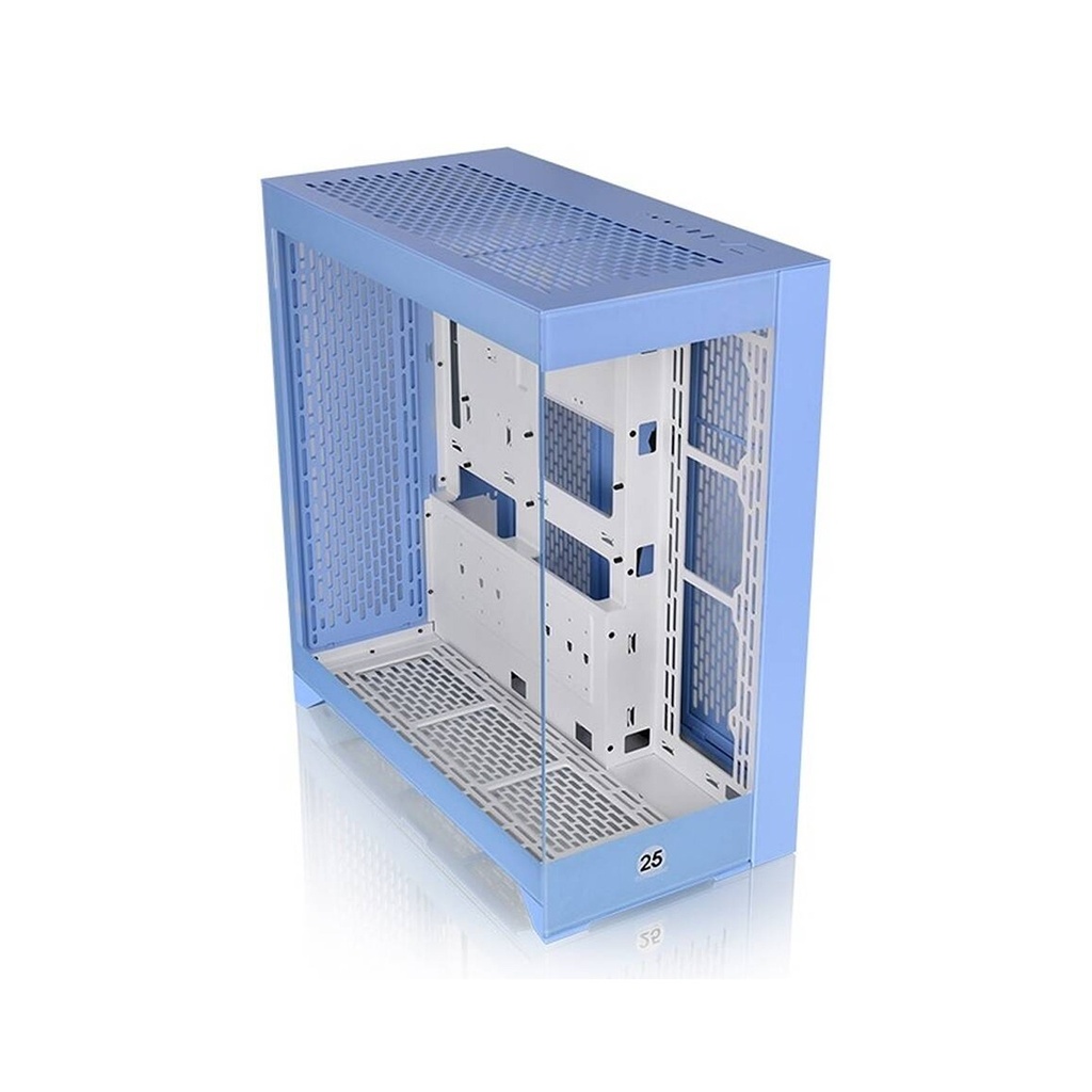 Thermaltake CTE E600 MX Hydrangea E-ATX Case, Centralized Thermal Efficiency Design, Interchange Mesh & TG Front Panel 3Way VGA Mounting Bracket 400mm PCIe4 Riser Cable, Blue | CA-1Y3-00MFWN-00