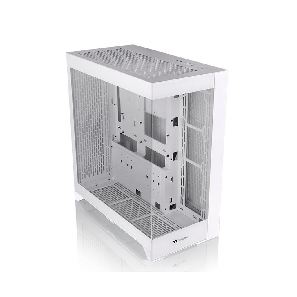 Thermaltake CTE E600 MX Snow Mid Tower Case, 2x 4mm Tempered Glass, 3Way VGA Mounting Bracket; 400mm PCIe4 Riser Cable Included