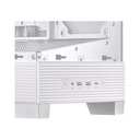 Asus A31 Plus Mid Tower Front Side & Left Side Tempered Glass Panel Case With 4 Fan RGB - White