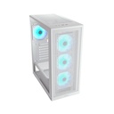 Cougar MX220 RGB Mid Tower Tempered Glass Side Panel Case With 4 Fan RGB - White
