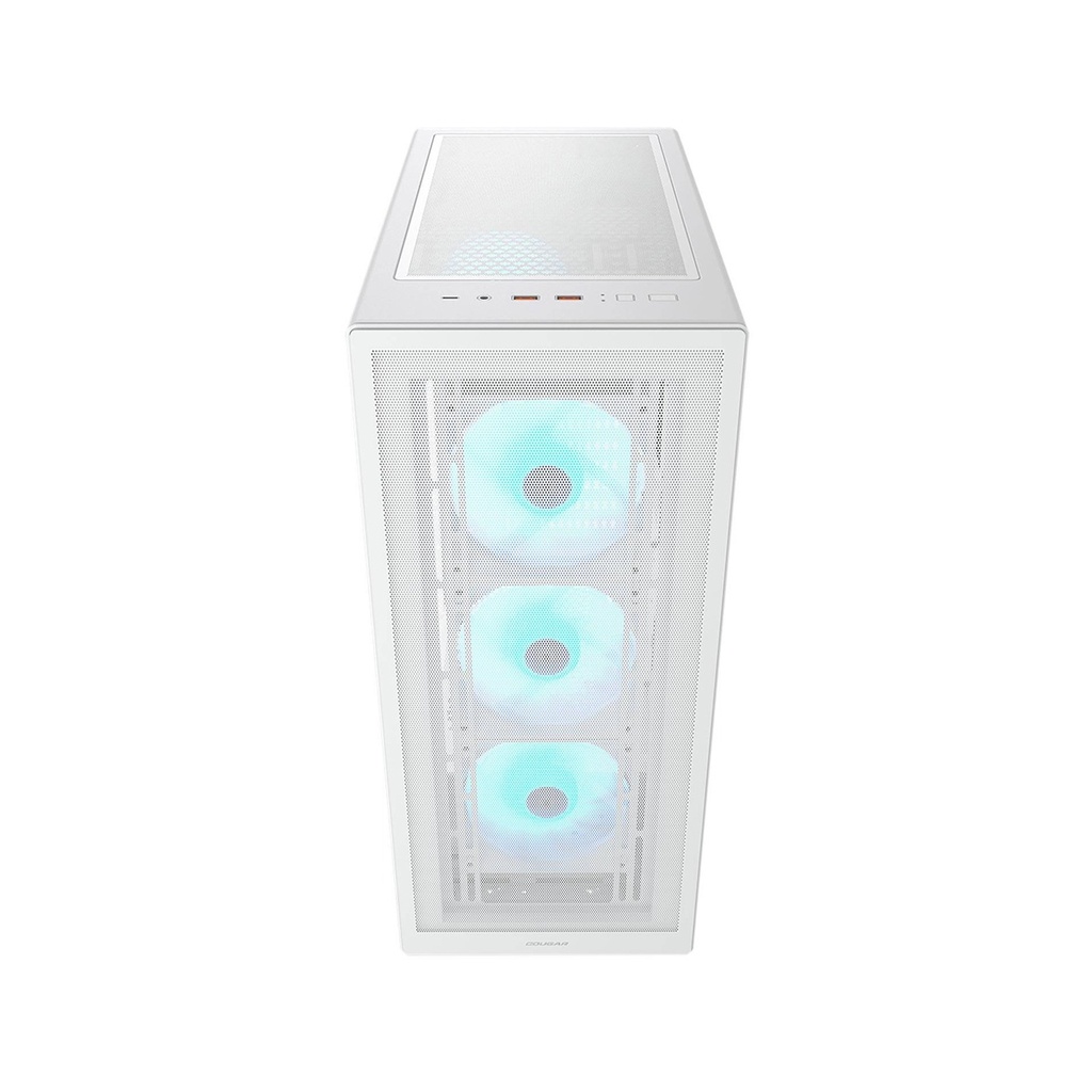 Cougar MX220 RGB Mid Tower Tempered Glass Side Panel Case With 4 Fan RGB - White