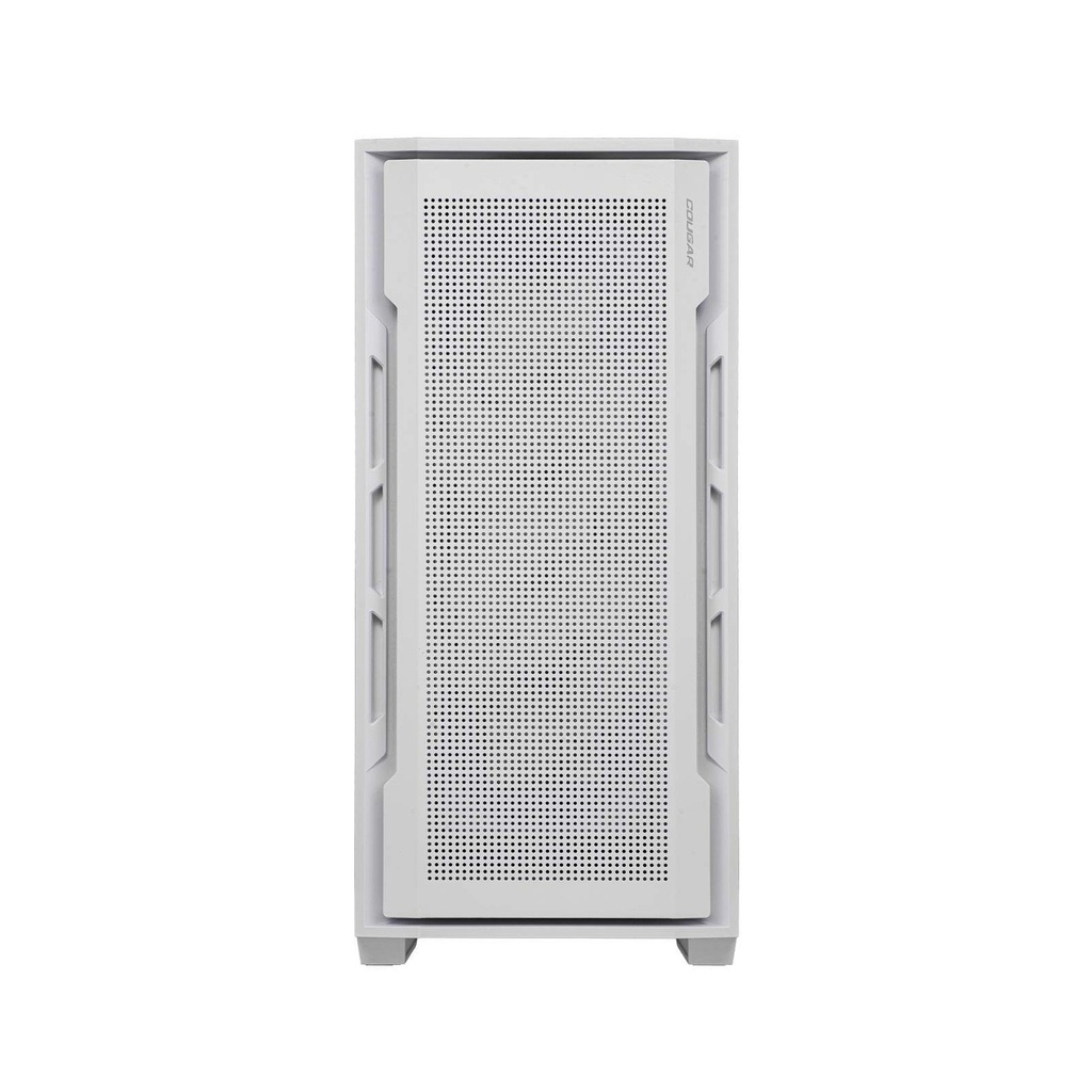 Cougar UniFace Mid Tower Tempered Glass Side Panel Case With 2 Fan Non RGB - White