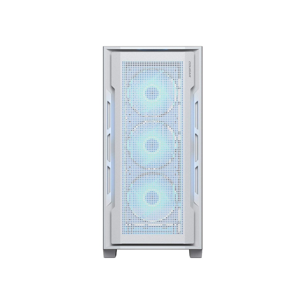 Cougar UniFace RGB Mid Tower Tempered Glass Side Panel Case With 4 Fan RGB - White