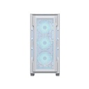 Cougar UniFace RGB Mid Tower Tempered Glass Side Panel Case With 4 Fan RGB - White