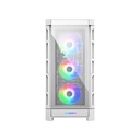 Cougar DuoFace Pro RGB Mid Tower Gaming Case, Two Side Panel Front & Left Tempered Glass Case With 4 ARGB Fan - White