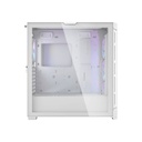 Cougar DuoFace Pro RGB Mid Tower Gaming Case, Two Side Panel Front & Left Tempered Glass Case With 4 ARGB Fan - White