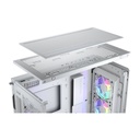 Cougar DuoFace Pro RGB Mid Tower Gaming Case, Two Side Panel Front & Left Tempered Glass Case With 4 ARGB Fan - White