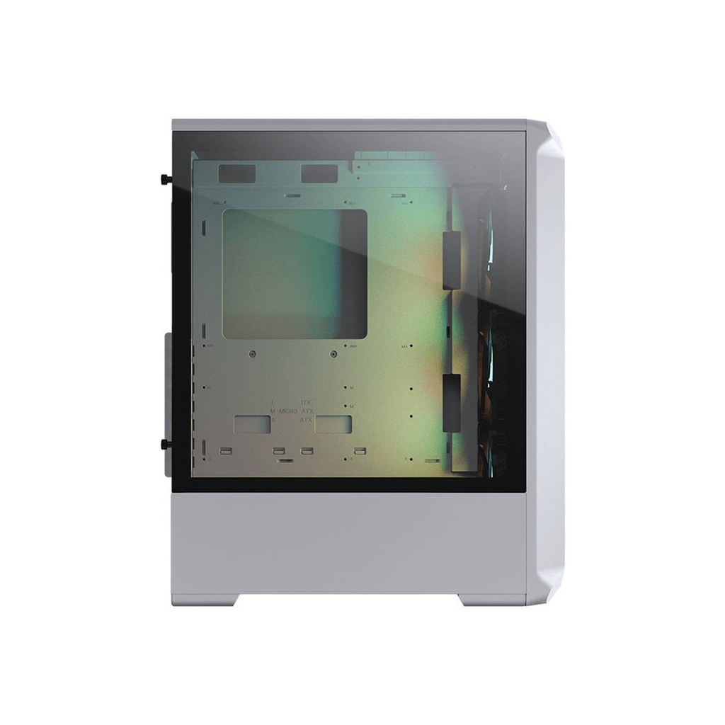 Cougar Archon 2 RGB Brilliant Mid Tower Crystalline Case, Two Side Panel Front and Left Tempered Glass Case With 3 ARGB Fan - White