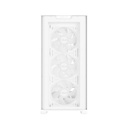 Asus A21 Plus Micro ATX Tower Tempered Glass Side Panel Case With 4 ARGB Fan - White