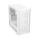 Asus A21 Plus Micro ATX Tower Tempered Glass Side Panel Case With 4 ARGB Fan - White