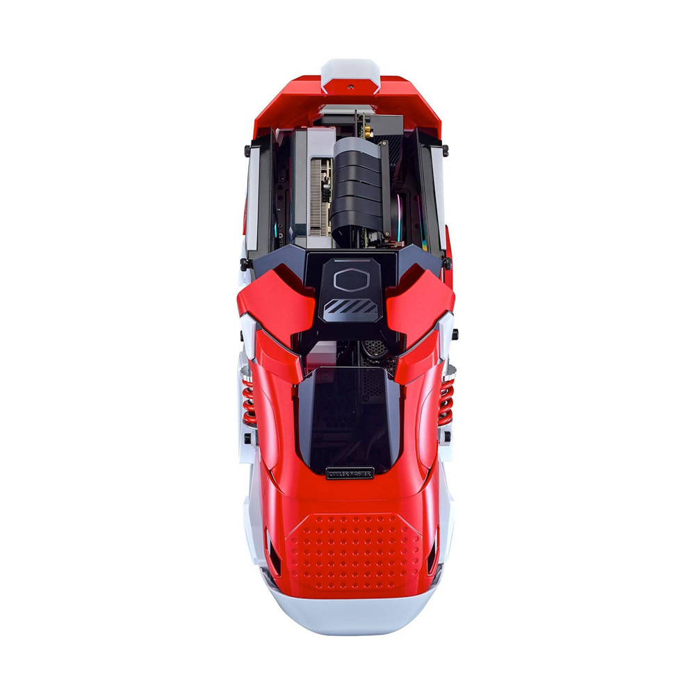 Cooler Master Sneaker X Mini ITX, 1 RGB MF120 Halo Fan Gaming Case - Red