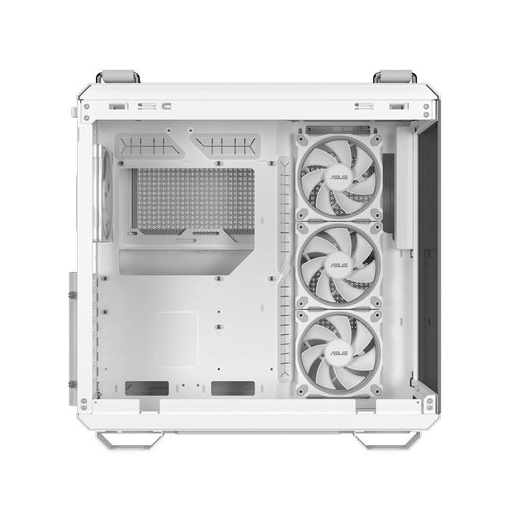 Asus Tuf Gaming GT502 Horizon Mid Tower Two Panel Front & Left Side Tempered Glass Case with 4 ARGB Fans - White