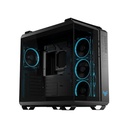 Asus Tuf Gaming GT502 Horizon Mid Tower Two Panel Front & Left Side Tempered Glass Case with 4 ARGB Fans - Black