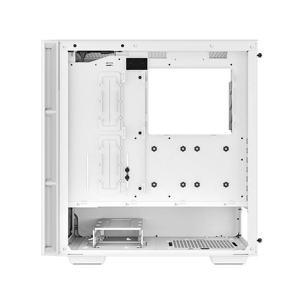 DeepCool CH560 Digital ATX Mid Tower Tempered Glass Side Panel Case with 4 RGB Fans - White