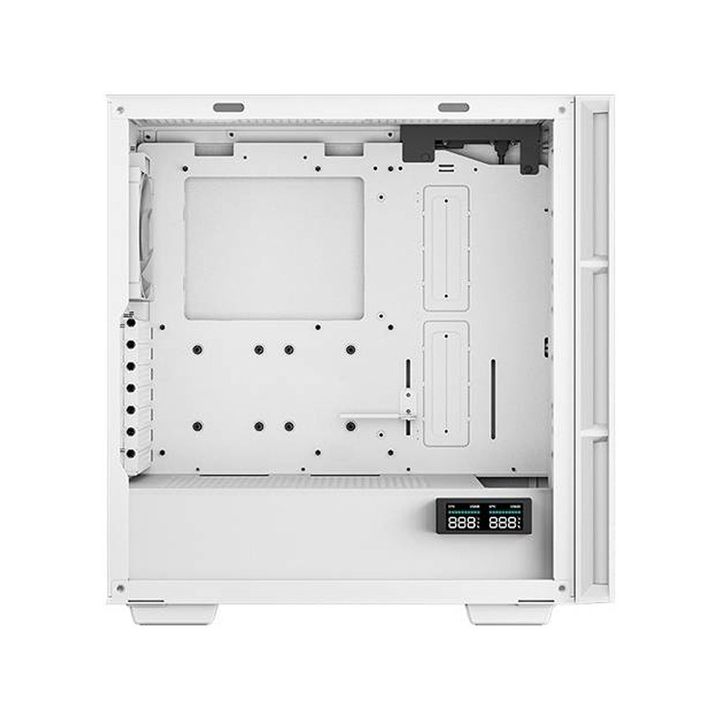 DeepCool CH560 Digital ATX Mid Tower Tempered Glass Side Panel Case with 4 RGB Fans - White
