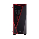 Corsair Carbide Series SPEC-04 Tempered Glass Mid-Tower Gaming Case - Black/Red