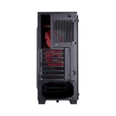 Corsair Carbide Series SPEC-04 Tempered Glass Mid-Tower Gaming Case - Black/Red