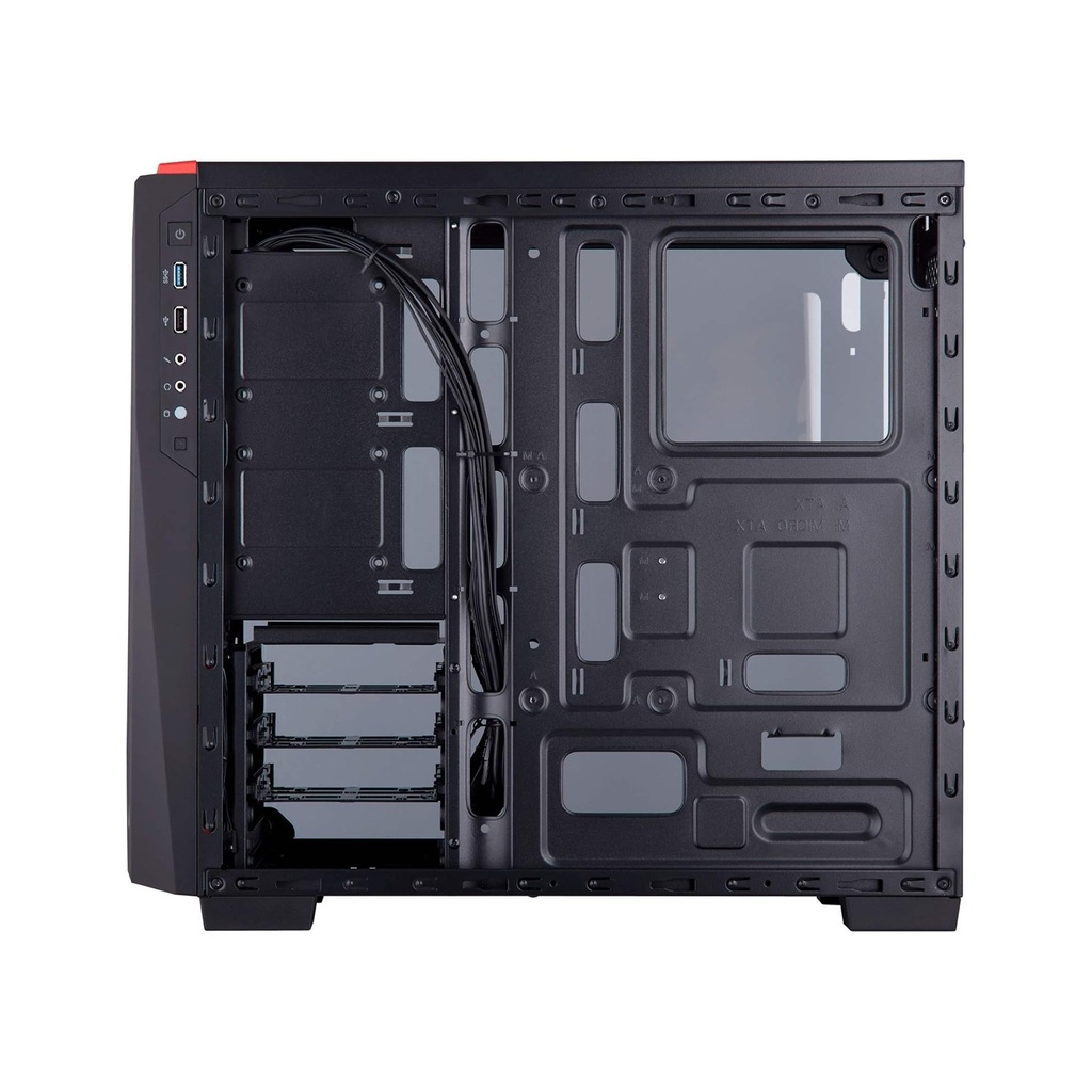 Corsair Carbide Series SPEC-04 Tempered Glass Mid-Tower Gaming Case - Black/Red