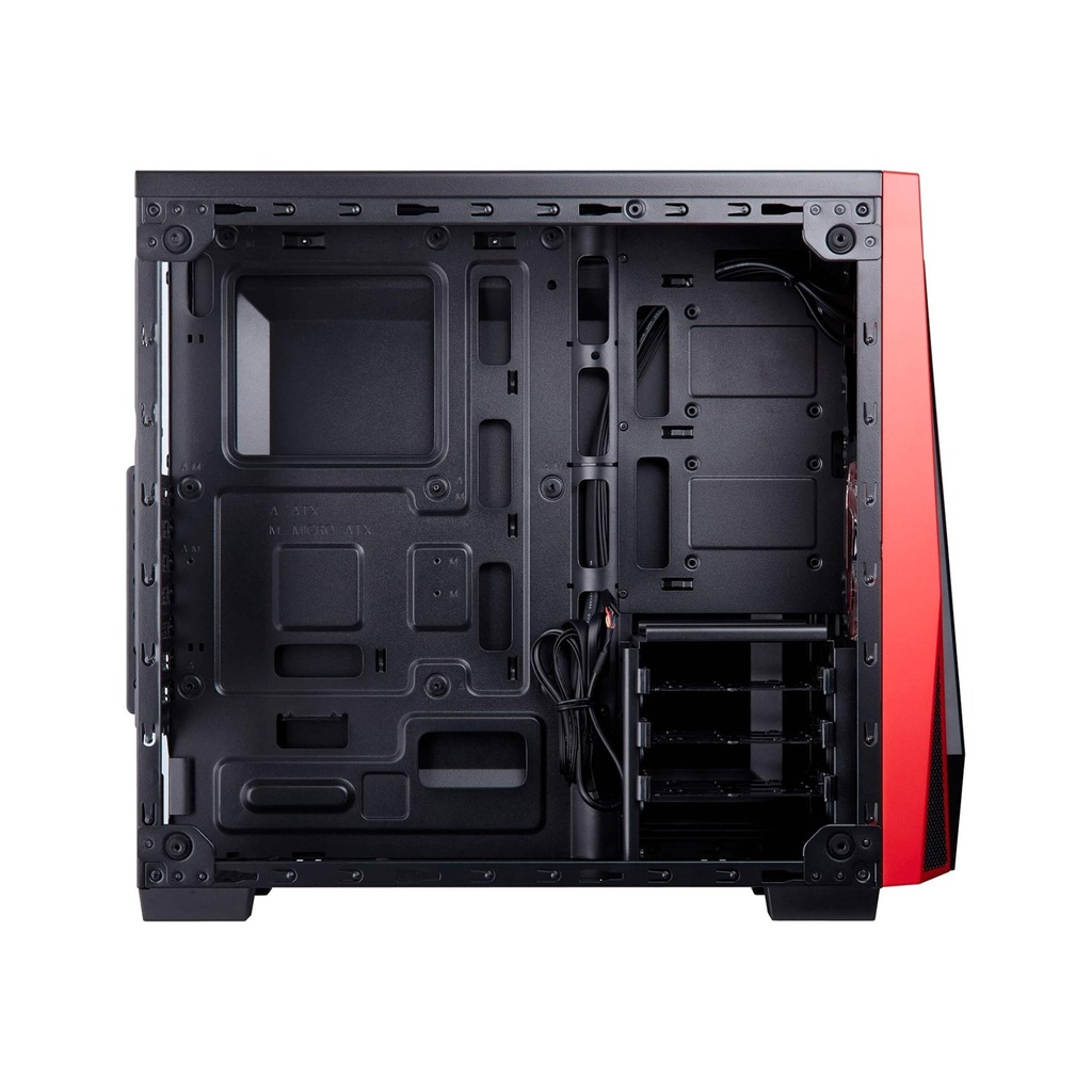 Corsair Carbide Series SPEC-04 Tempered Glass Mid-Tower Gaming Case - Black/Red