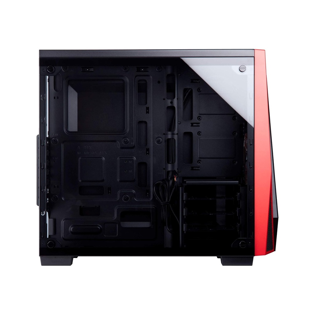 Corsair Carbide Series SPEC-04 Tempered Glass Mid-Tower Gaming Case - Black/Red