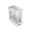 Xigmatek Vision Pro Artic Midtower LCD Display Three Panel Front,Top & Left Side Tempered Glass Case with 8 ARGB Fans - White