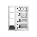 Xigmatek Vision Pro Artic Midtower LCD Display Three Panel Front,Top & Left Side Tempered Glass Case with 8 ARGB Fans - White