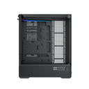Xigmatek Vision Pro Midtower LCD Display Three Panel Front,Top & Left Side Tempered Glass Case with 8 ARGB Fans - Black