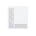 Xigmatek META ATX Mid Tower Case Front Side & Left Side Tempered Glass Panel with 4 ARGB Fans - White