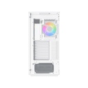 Xigmatek META ATX Mid Tower Case Front Side & Left Side Tempered Glass Panel with 4 ARGB Fans - White