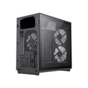 GameMax F36 Micro Tower Mesh Tempered Glass Side Panel Case with 3 RGB Fans - Black