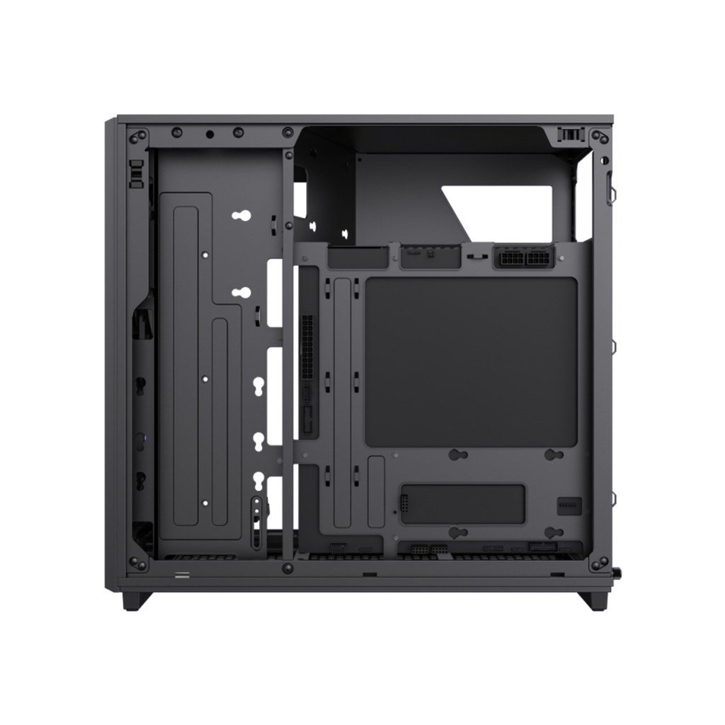 GameMax F36 Micro Tower Mesh Tempered Glass Side Panel Case with 3 RGB Fans - Black