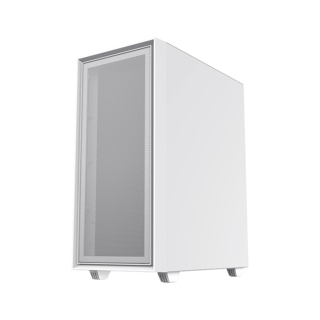 GameMax Storm Micro Tower Tempered Glass Side Panel Case without Fans - White