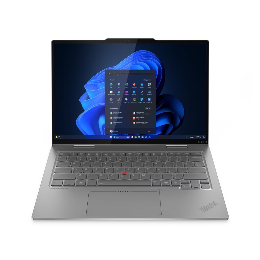 Lenovo ThinkPad X1 2-in-1 Gen 10 Aura Edition, Intel Core Ultra 7 255U Processor, 32GB RAM, 1TB NVMe SSD, Integrated Intel® Graphics, 14" WUXGA IPS Multi-touch Display, Backlit Keyboard, Windows 11 Pro License + Free Gift Lenovo 512GB Portable SSD
