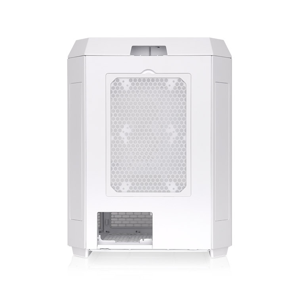 ThermalTake The Tower 600 Mid Tower Tempered Glass Panels On The Front And Two Perforated Panels On Each Side With 2 Fan - Snow White