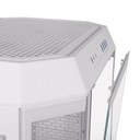 ThermalTake The Tower 600 Mid Tower Tempered Glass Panels On The Front And Two Perforated Panels On Each Side With 2 Fan - Snow White