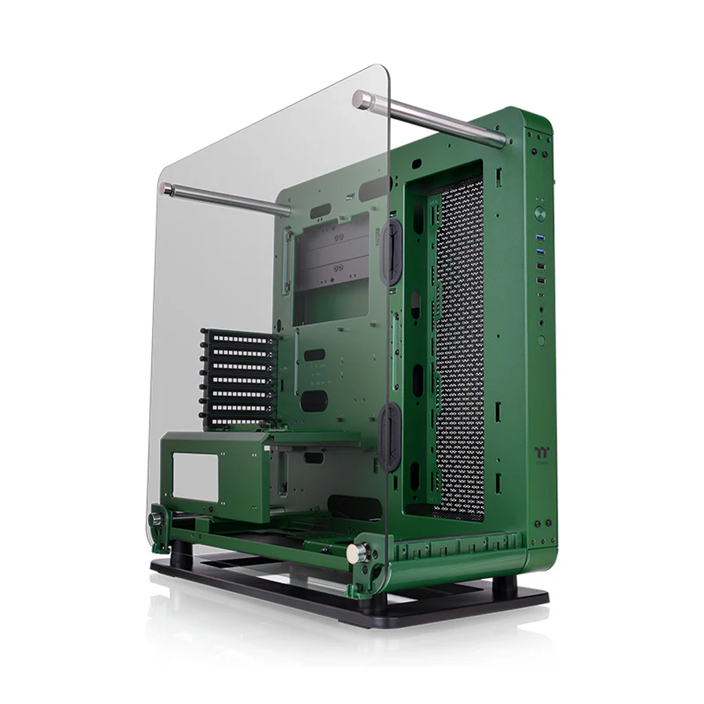 ThermalTake Core P6 TG Mid Tower Three Panel Front,Top & Left Side Tempered Glass Case Without Fan - Racing Green