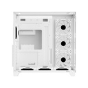 Sharx Profin GX700 Mid Tower Two Side Panel Front & Left Side Tempered Glass with 7 ARGB Fans - White