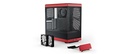 HYTE Y40 Mid Tower Two Panel Front & Left Side Tempered Glass Case With 2 Fan - Black/Red